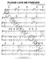 Please Love Me Forever piano sheet music cover